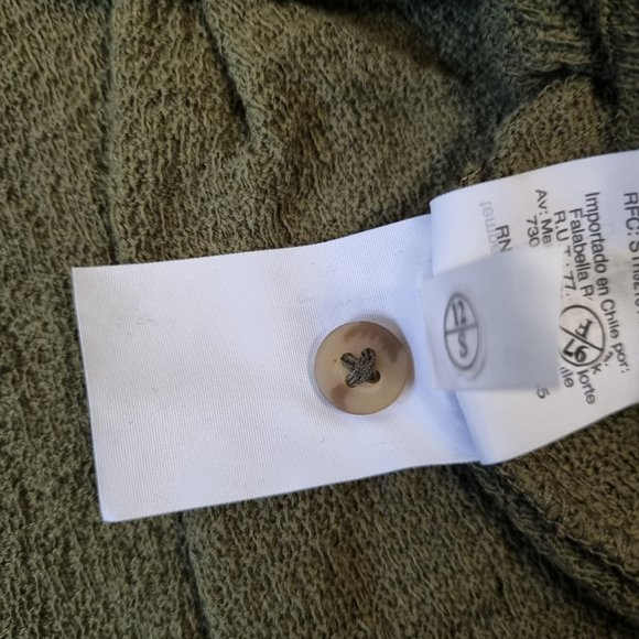 Madewell Tiered-Sleeve Blouse Miss Green Peasant Size 3X - Picture 12 of 14